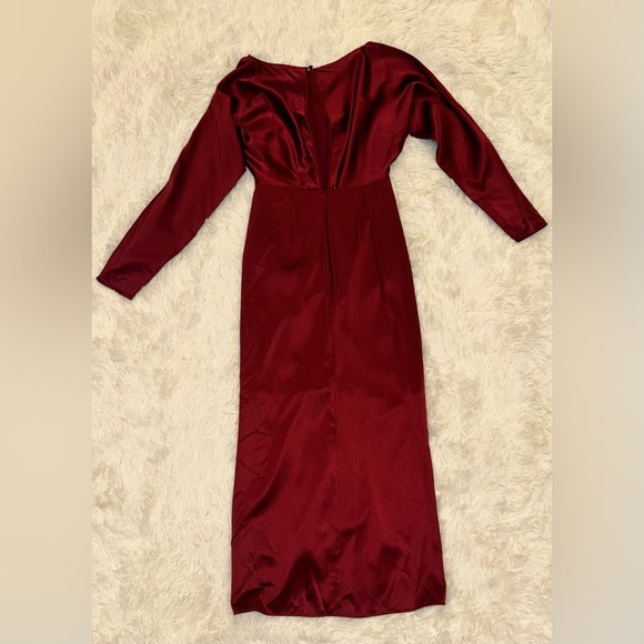 NEW, Veronica Beard Sabri Long Sleeves midi modest silk Dress Size 0 - Picture 5 of 9